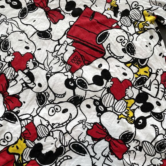 Zara x Peanuts Tshirt Mini Dress Cotton Short Sleeve Snoopy Womens Large - Picture 7 of 11